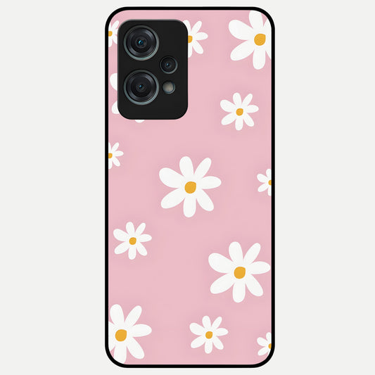  Soft Daisy Bliss Glass Case For Oneplus Nord CE2 Lite back cover – full design glossy printed glass finish