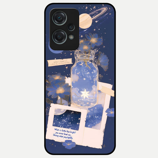  Starlit Cosmic Jar Glass Case For Oneplus Nord CE2 Lite back cover – full design glossy printed glass finish