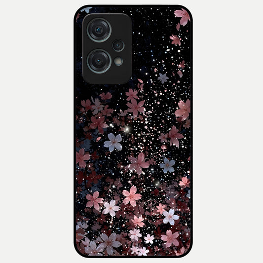  Starlit Flower Dreams Glass Case For Oneplus Nord CE2 Lite back cover – full design glossy printed glass finish