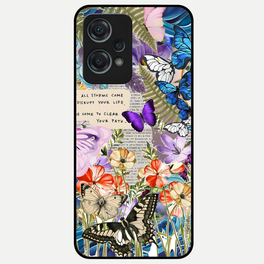  Storm Path Bloom Glass Case For Oneplus Nord CE2 Lite back cover – full design glossy printed glass finish