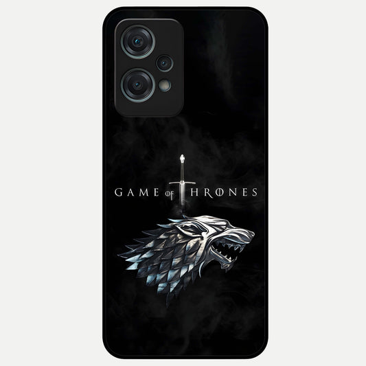  Throne Wolf Legacy Glass Case For Oneplus Nord CE2 Lite back cover – full design glossy printed glass finish