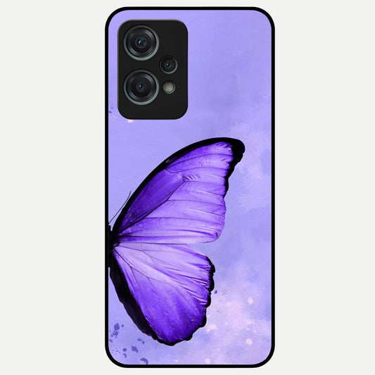  Violet Dream Wing Glass Case For Oneplus Nord CE2 Lite back cover – full design glossy printed glass finish