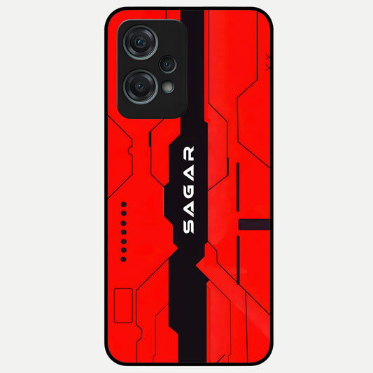  Voltage Rise CYBERPUNK Custom Name Glass Case For Oneplus Nord CE2 Lite back cover – personalized glossy printed glass finish