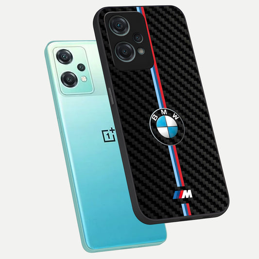  BMW Pattern phone case For Oneplus Nord CE2 Lite showing premium glass back cover with detailed artwork