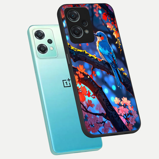  Blooming Water Drift phone case For Oneplus Nord CE2 Lite showing premium glass back cover with detailed artwork