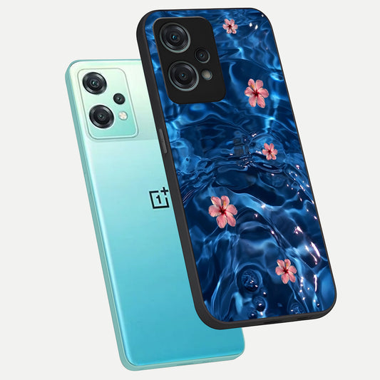 Bloom Thread Art phone case For Oneplus Nord CE2 Lite showing premium glass back cover with detailed artwork