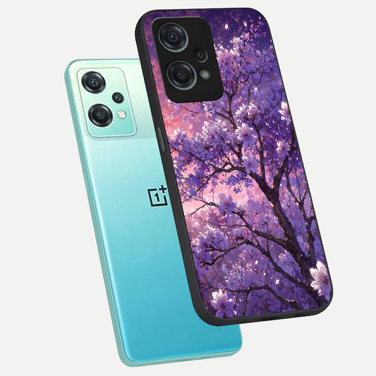  Blossom Tree phone case For Oneplus Nord CE2 Lite showing premium glass back cover with detailed artwork