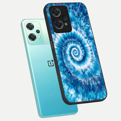  Blue Galaxy Wave phone case For Oneplus Nord CE2 Lite showing premium glass back cover with detailed artwork