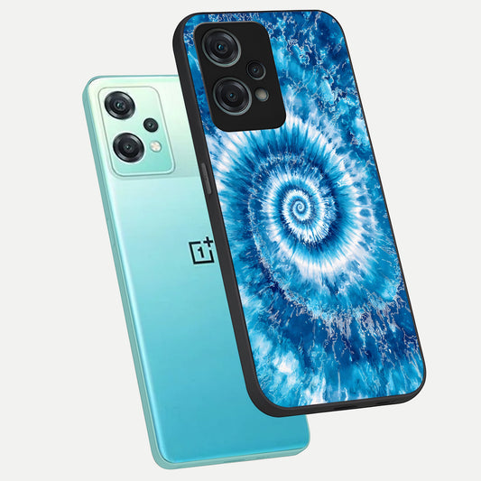 Blue Galaxy Wave phone case For Oneplus Nord CE2 Lite showing premium glass back cover with detailed artwork