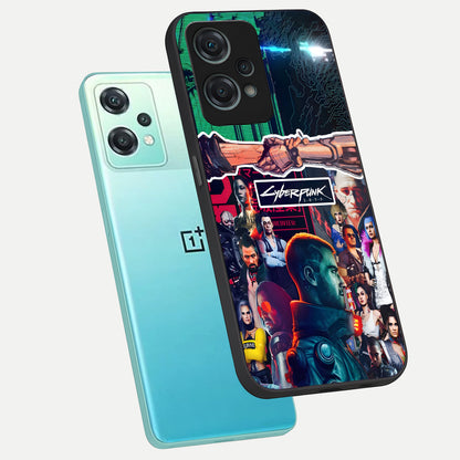  CYBERPUNK Legacy phone case For Oneplus Nord CE2 Lite showing premium glass back cover with detailed artwork