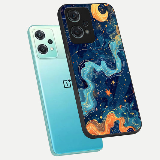  Celestial Dream Flow phone case For Oneplus Nord CE2 Lite showing premium glass back cover with detailed artwork