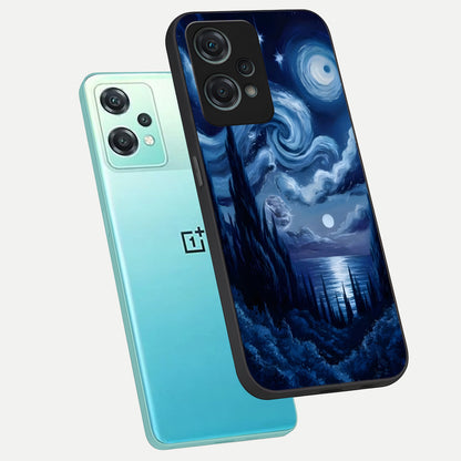  Celestial Dream Van Gogh phone case For Oneplus Nord CE2 Lite showing premium glass back cover with detailed artwork