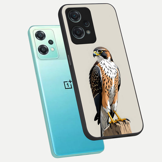  Clever Eagle phone case For Oneplus Nord CE2 Lite showing premium glass back cover with detailed artwork