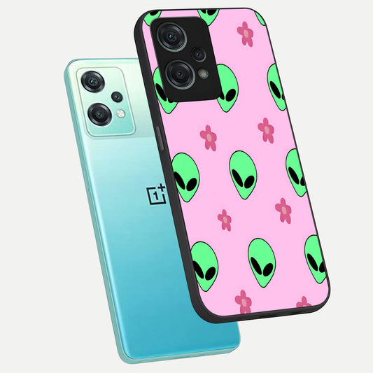  Cosmic Cute Crush phone case For Oneplus Nord CE2 Lite showing premium glass back cover with detailed artwork