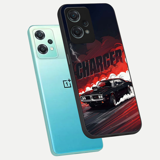  Dark Charger Fury phone case For Oneplus Nord CE2 Lite showing premium glass back cover with detailed artwork