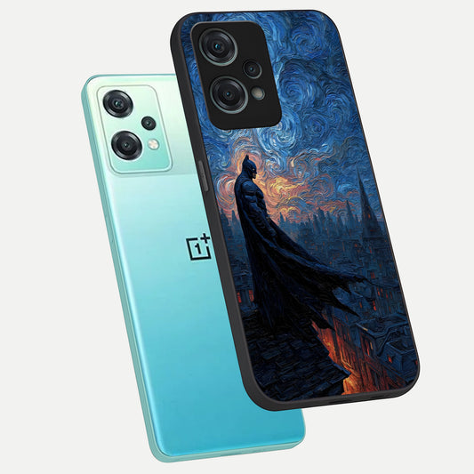  Dark Knight Dusk phone case For Oneplus Nord CE2 Lite showing premium glass back cover with detailed artwork