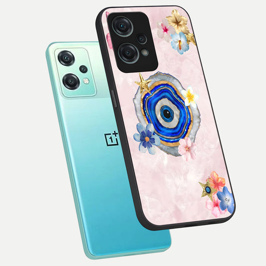  Divine Aura Bloom phone case For Oneplus Nord CE2 Lite showing premium glass back cover with detailed artwork