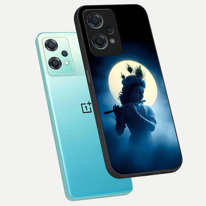  Divine Moon Flute phone case For Oneplus Nord CE2 Lite showing premium glass back cover with detailed artwork