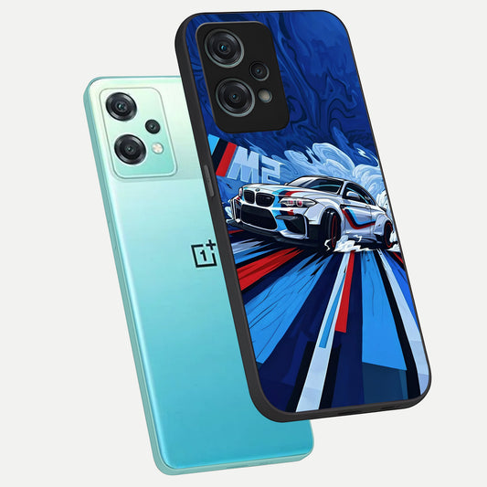  Drift Power Rush phone case For Oneplus Nord CE2 Lite showing premium glass back cover with detailed artwork