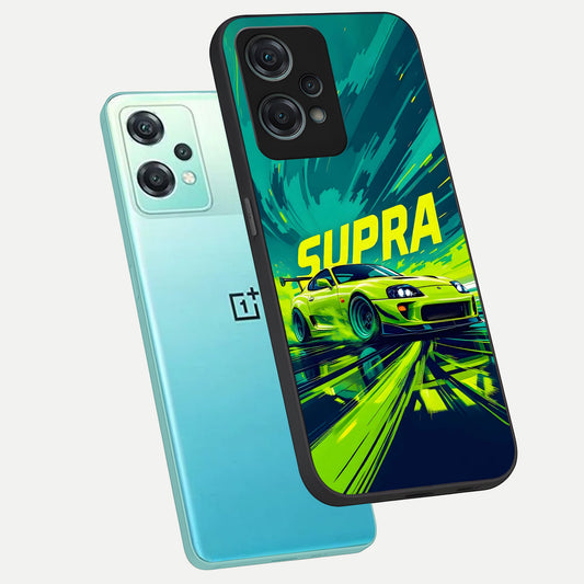  Electric Supra Thunder phone case For Oneplus Nord CE2 Lite showing premium glass back cover with detailed artwork