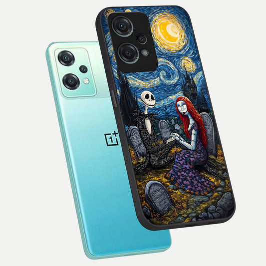  Eternal Night Love phone case For Oneplus Nord CE2 Lite showing premium glass back cover with detailed artwork