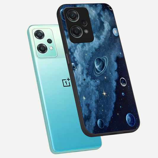  Galaxy Dream Space phone case For Oneplus Nord CE2 Lite showing premium glass back cover with detailed artwork