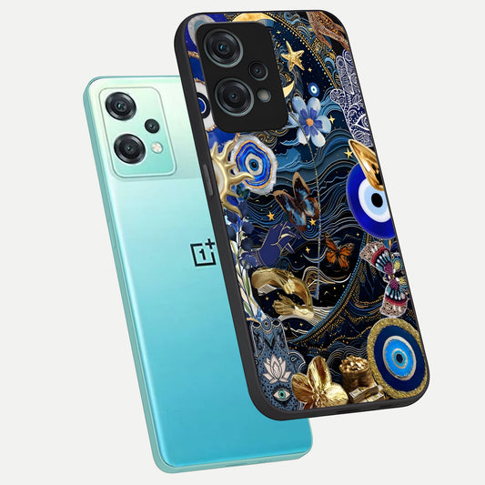  Golden Moon Magic phone case For Oneplus Nord CE2 Lite showing premium glass back cover with detailed artwork