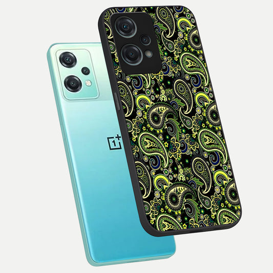 Green Lemon phone case For Oneplus Nord CE2 Lite showing premium glass back cover with detailed artwork