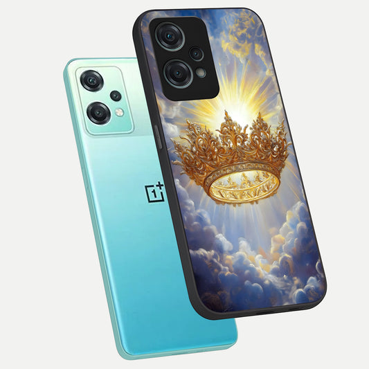  Heavenly Crown Light phone case For Oneplus Nord CE2 Lite showing premium glass back cover with detailed artwork