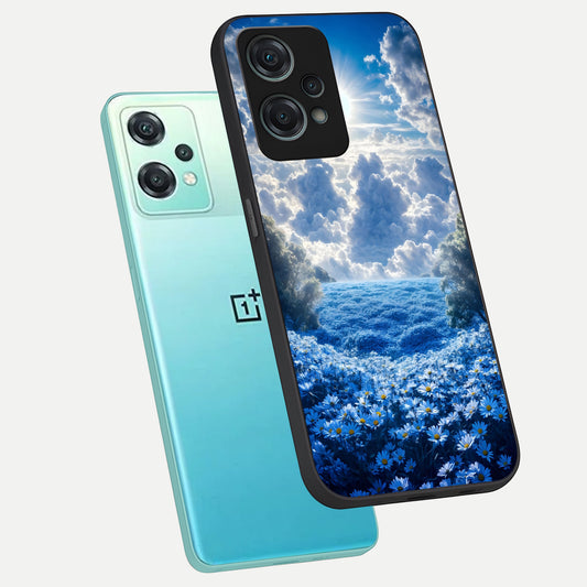  Heavenly Daisy Horizon phone case For Oneplus Nord CE2 Lite showing premium glass back cover with detailed artwork