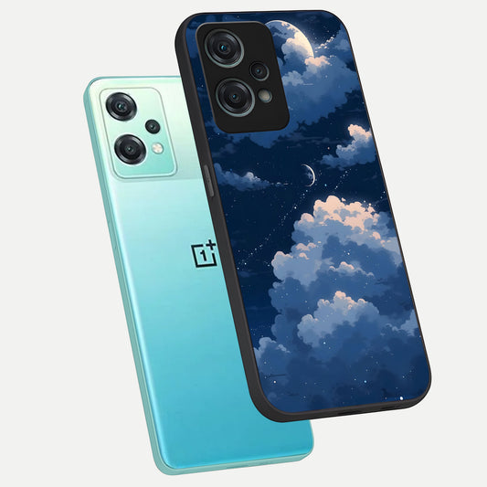  Moon Dream Haze phone case For Oneplus Nord CE2 Lite showing premium glass back cover with detailed artwork