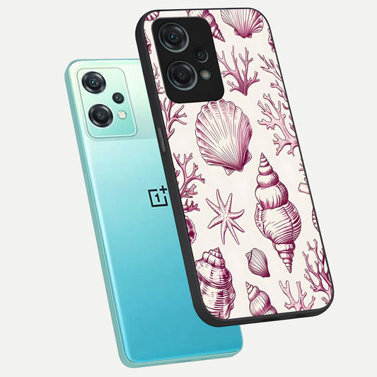  Pink Power Sparks phone case For Oneplus Nord CE2 Lite showing premium glass back cover with detailed artwork