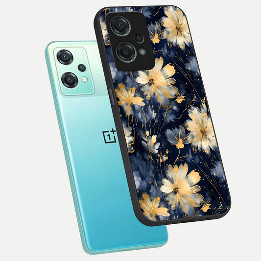  Royal Petal Dream phone case For Oneplus Nord CE2 Lite showing premium glass back cover with detailed artwork