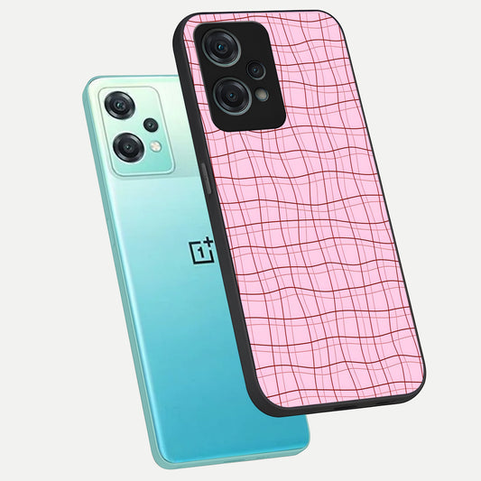  Soft Grid Bliss phone case For Oneplus Nord CE2 Lite showing premium glass back cover with detailed artwork