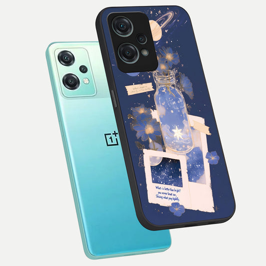 Starlit Cosmic Jar phone case For Oneplus Nord CE2 Lite showing premium glass back cover with detailed artwork