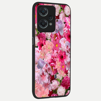  Bloom Crush Fantasy back cover For Oneplus Nord CE2 Lite slim fit glass case with vibrant aesthetic design