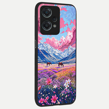  Blossom Valley Dream back cover For Oneplus Nord CE2 Lite slim fit glass case with vibrant aesthetic design