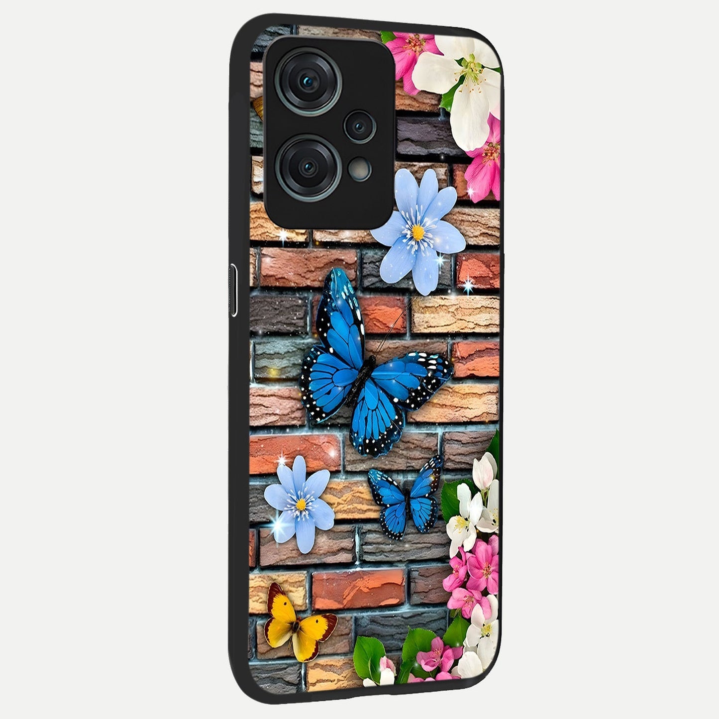  Brick Bloom Flight back cover For Oneplus Nord CE2 Lite slim fit glass case with vibrant aesthetic design