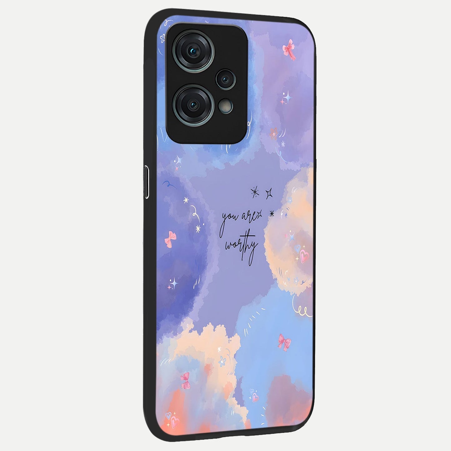  Celestial Cloud Magic back cover For Oneplus Nord CE2 Lite slim fit glass case with vibrant aesthetic design