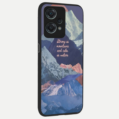  Celestial Mountain Calm back cover For Oneplus Nord CE2 Lite slim fit glass case with vibrant aesthetic design