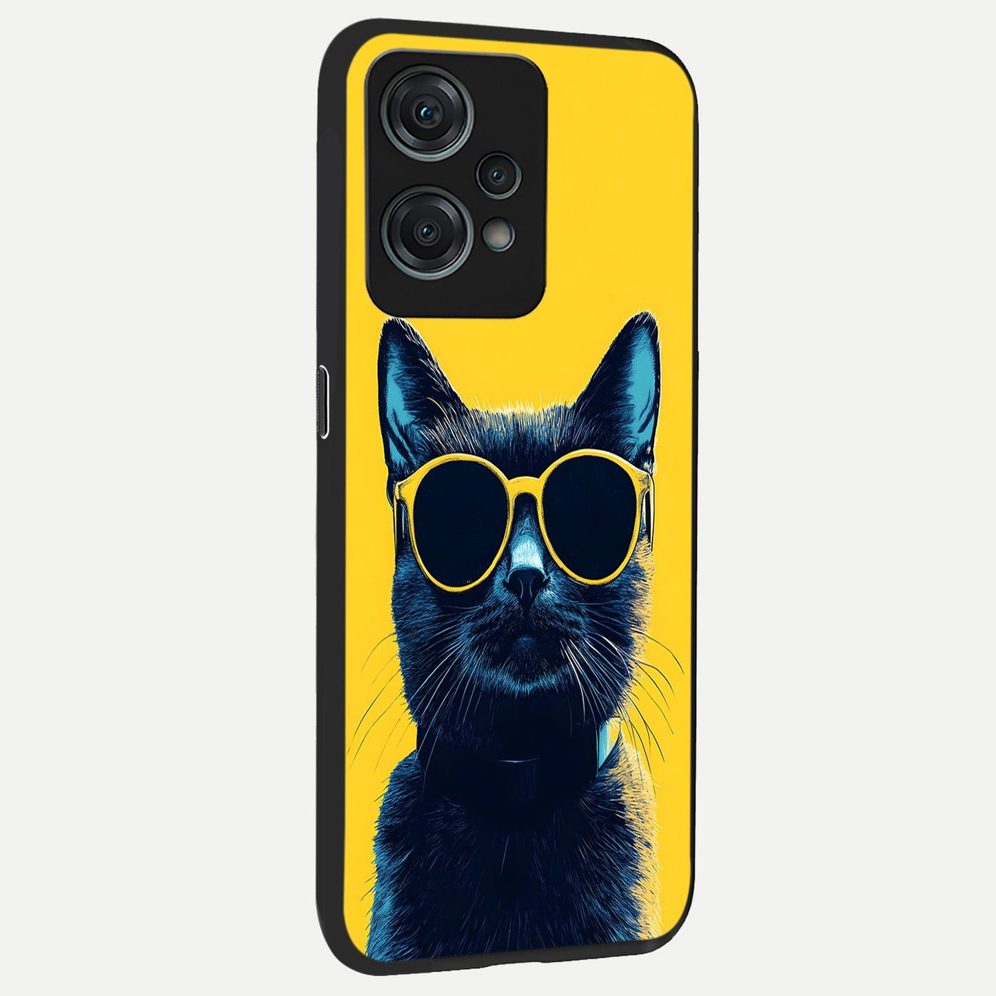  Cool Cat Vibes back cover For Oneplus Nord CE2 Lite slim fit glass case with vibrant aesthetic design