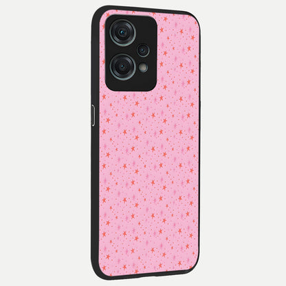 Cosmic Pink Sparkle back cover For Oneplus Nord CE2 Lite slim fit glass case with vibrant aesthetic design