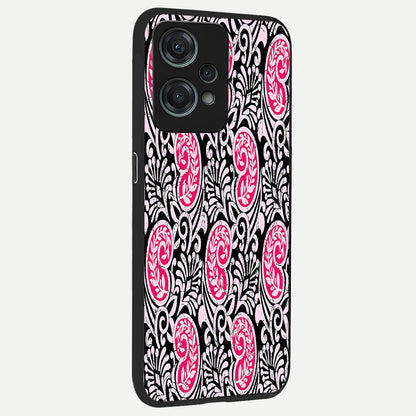  Crimson Paisley Charm back cover For Oneplus Nord CE2 Lite slim fit glass case with vibrant aesthetic design