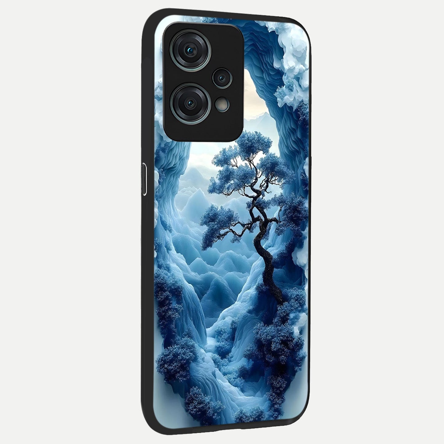  Frozen Serenity Gate back cover For Oneplus Nord CE2 Lite slim fit glass case with vibrant aesthetic design