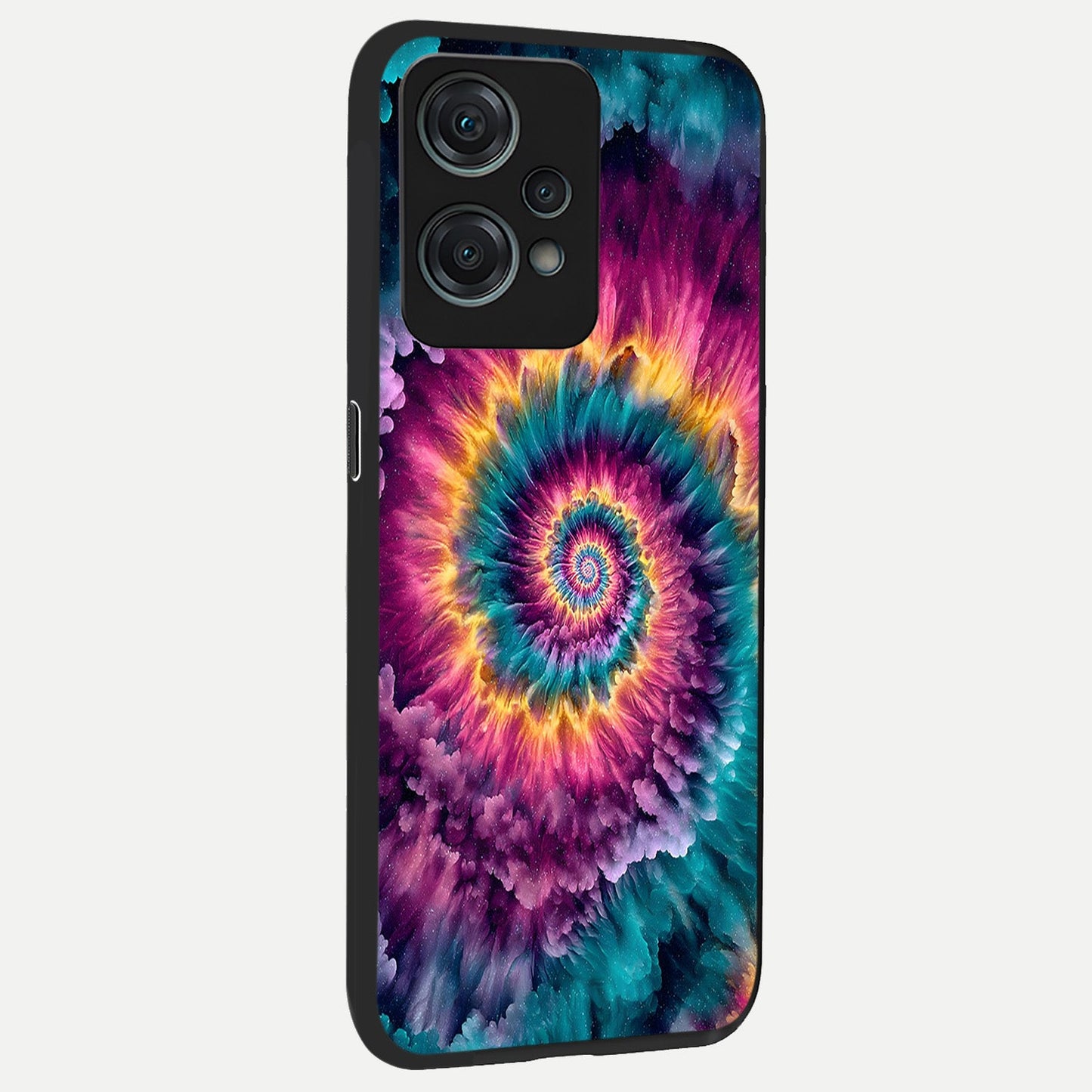  Galactic Spiral Burst back cover For Oneplus Nord CE2 Lite slim fit glass case with vibrant aesthetic design