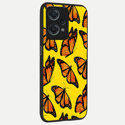  Golden Wing Flight back cover For Oneplus Nord CE2 Lite slim fit glass case with vibrant aesthetic design