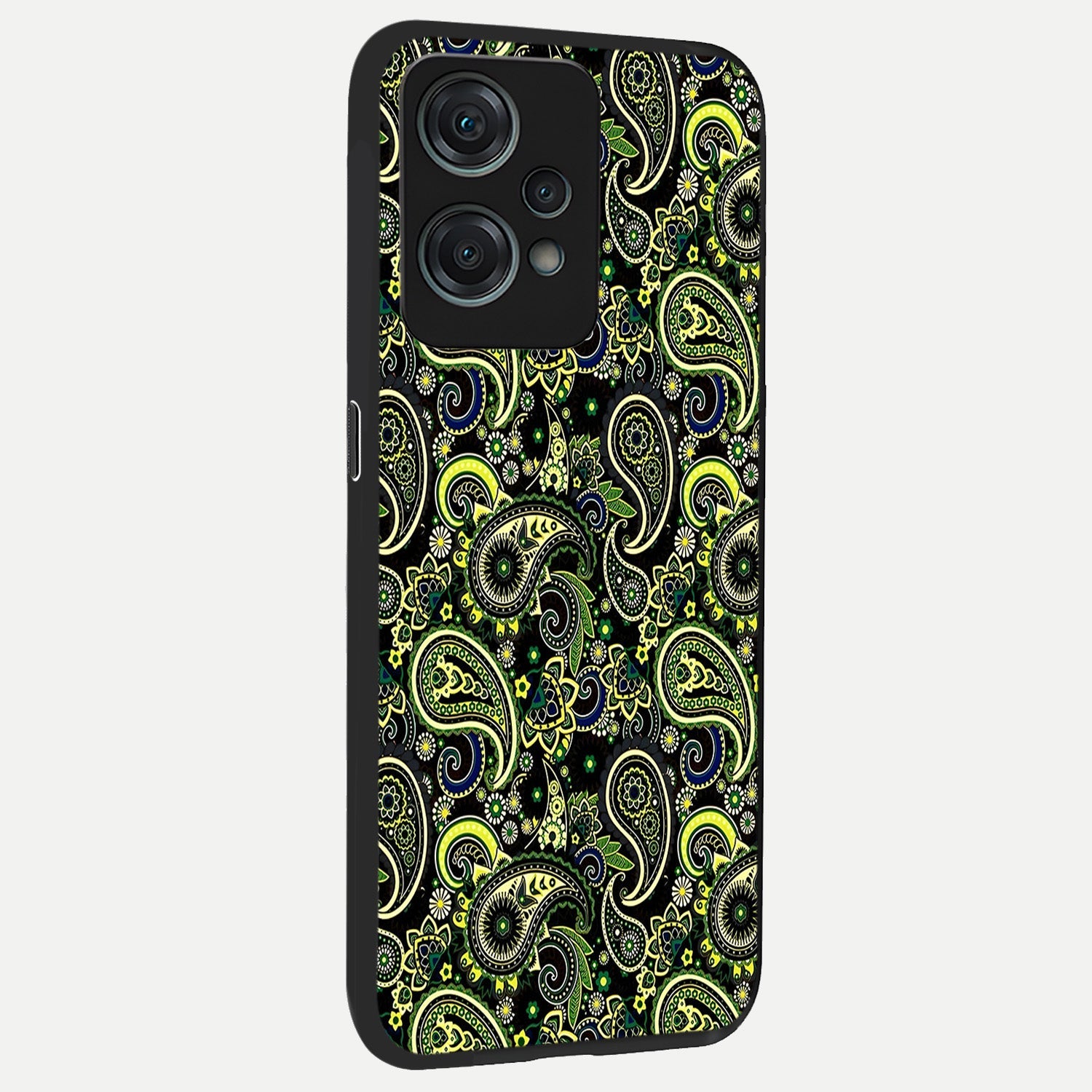  Green Lemon back cover For Oneplus Nord CE2 Lite slim fit glass case with vibrant aesthetic design