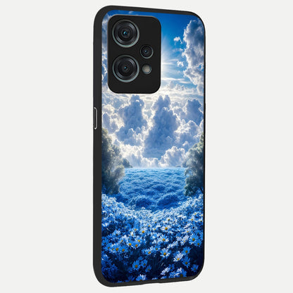  Heavenly Daisy Horizon back cover For Oneplus Nord CE2 Lite slim fit glass case with vibrant aesthetic design
