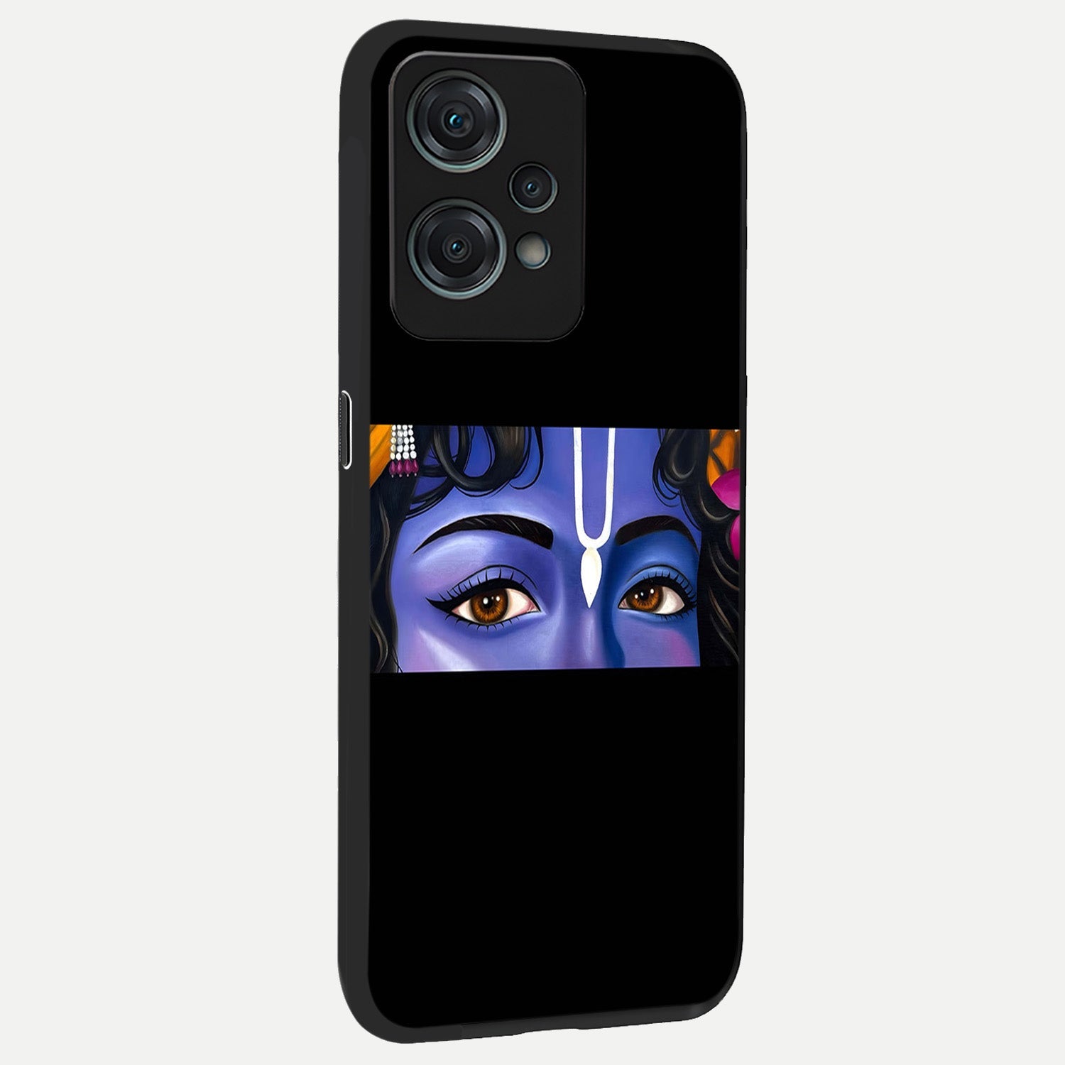  Krishna Eye back cover For Oneplus Nord CE2 Lite slim fit glass case with vibrant aesthetic design