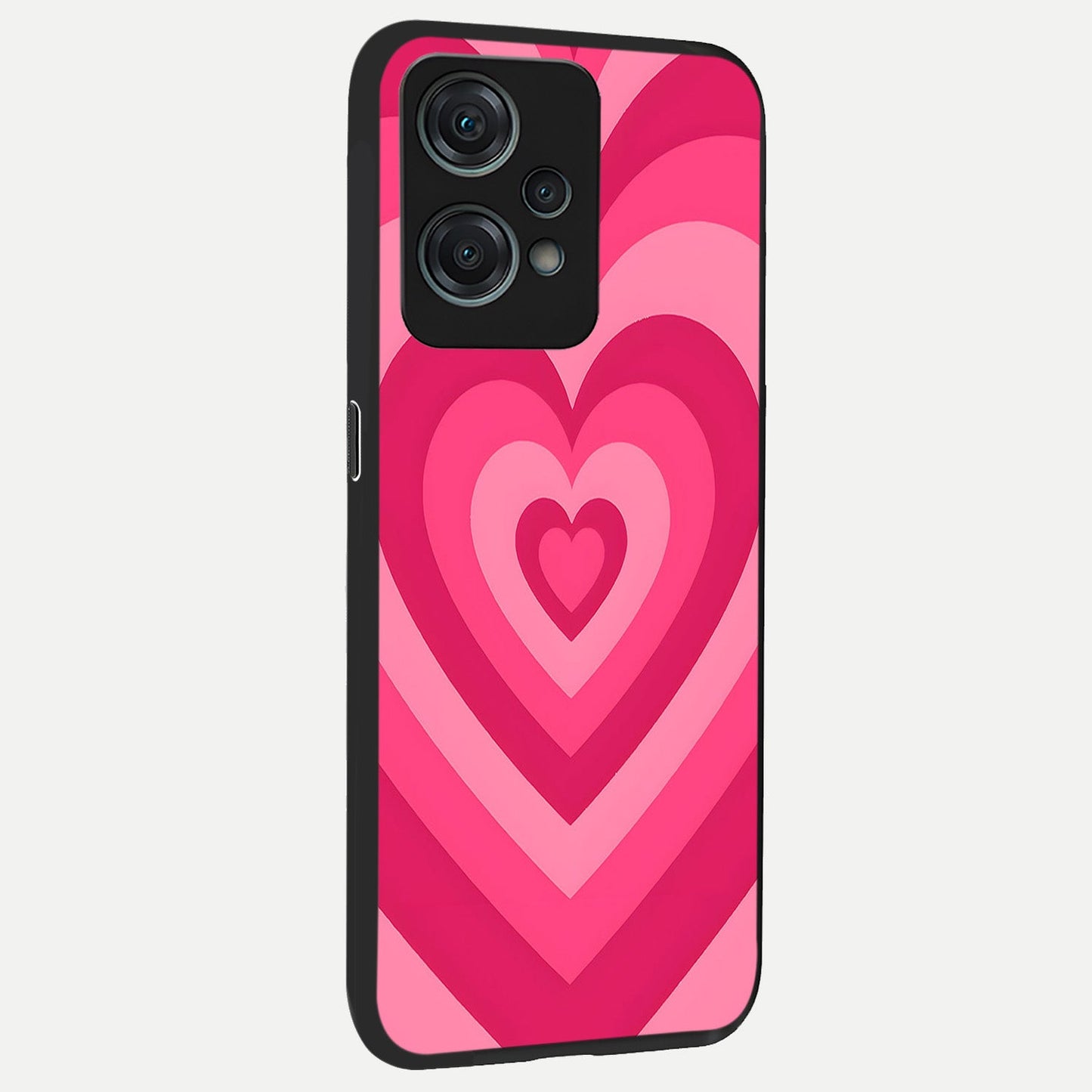  Layered Love Hearts back cover For Oneplus Nord CE2 Lite slim fit glass case with vibrant aesthetic design